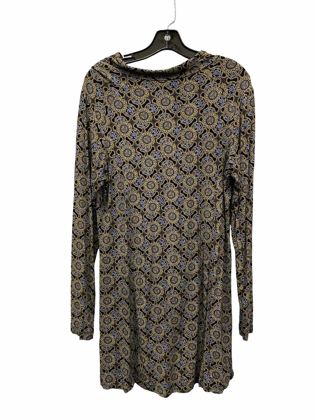 Salaam Size XL Blue Black Print Dress