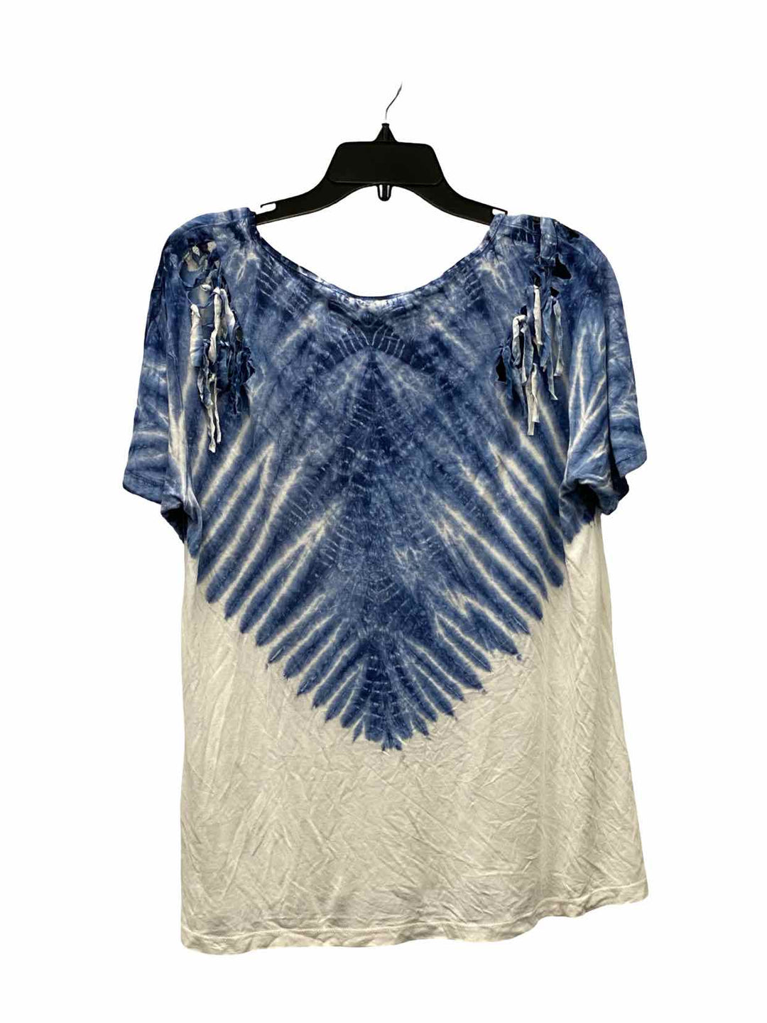 Volcom Size M Blue White Short Sleeve Shirts