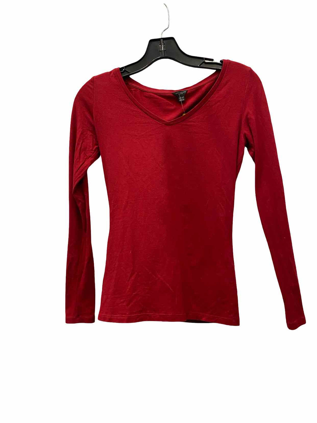 Ann Taylor Size XXSP Red Long Sleeve Shirts