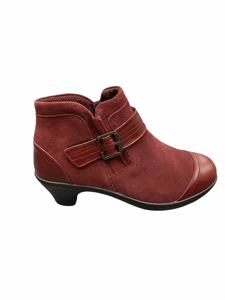 Orthofeet Shoe Size 9.5 Wide Burgundy Leather NWOT Emma Boots(Ankle)