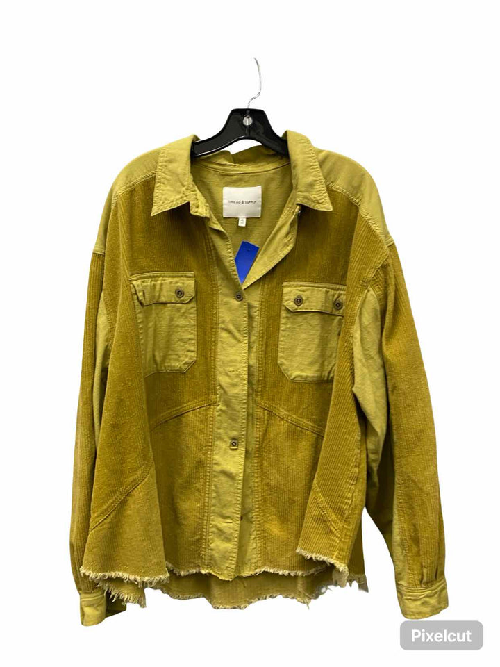 Thread and Supply Size XL Yellow corduroy Jacket