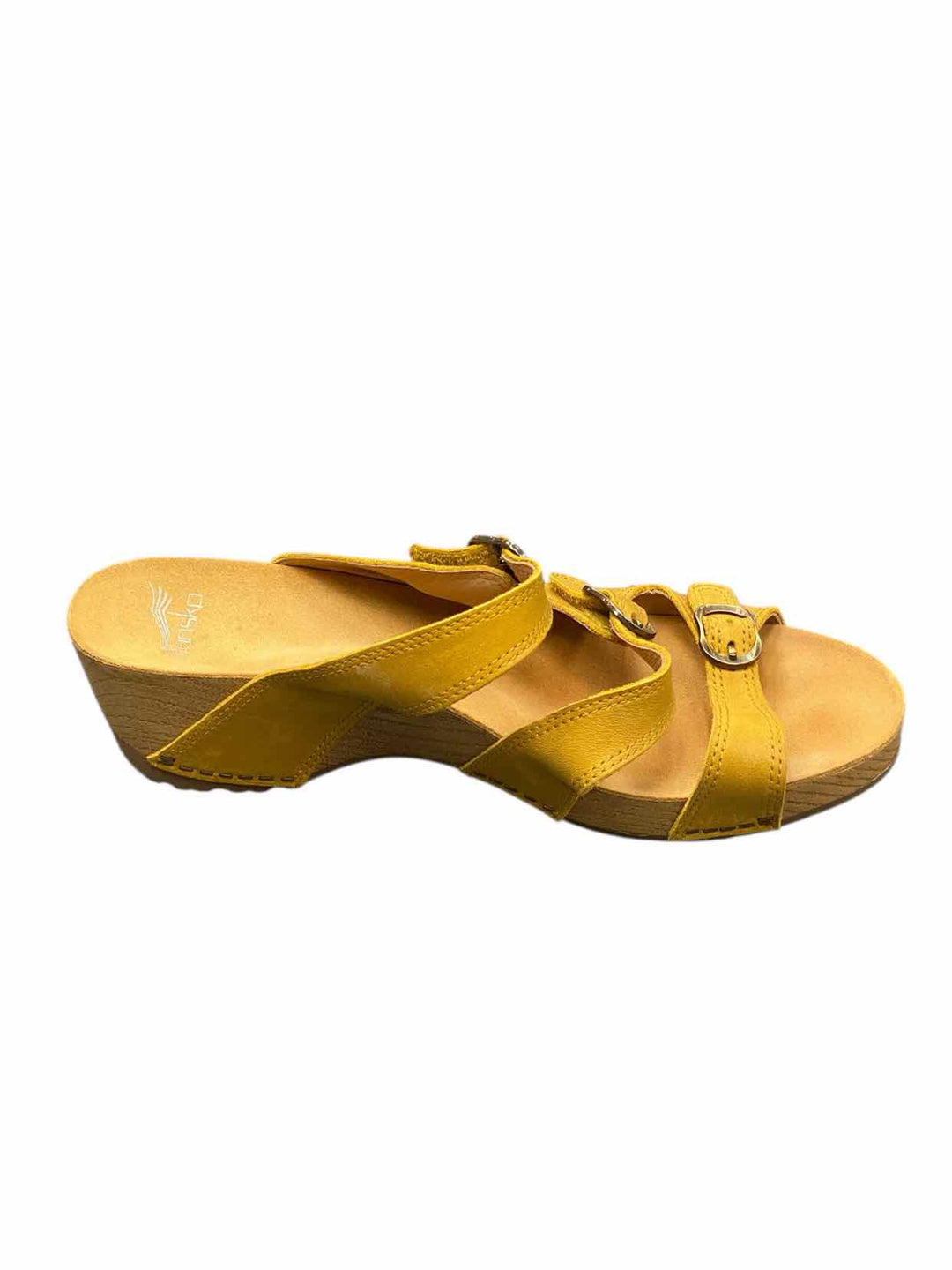 Dansko Shoe Size 40 Yellow Leather Tarin Sandals