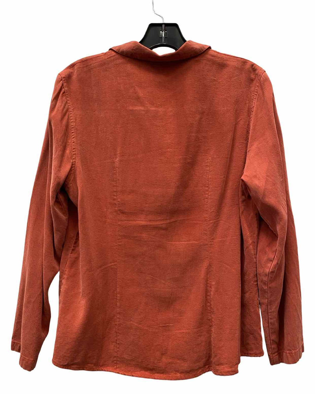 Tianello Size S Orange Long Sleeve Shirts