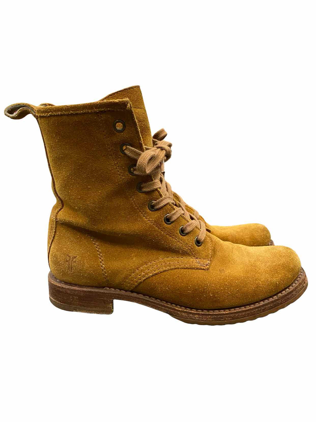 Frye Shoe Size 9 Brown Suede Combat Boots(Ankle)