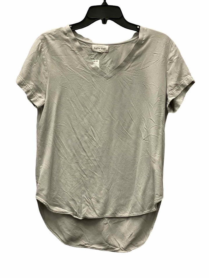 Bella Dahl Size S Grey Short Sleeve Shirts
