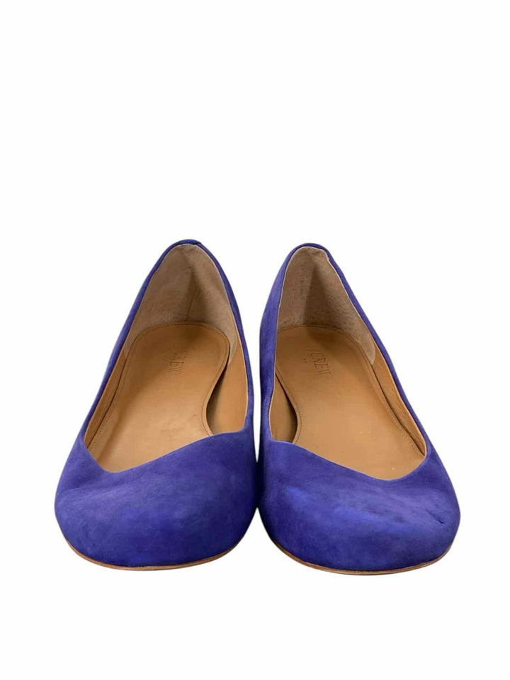 J Crew Shoe Size 10 Blue Suede Flats