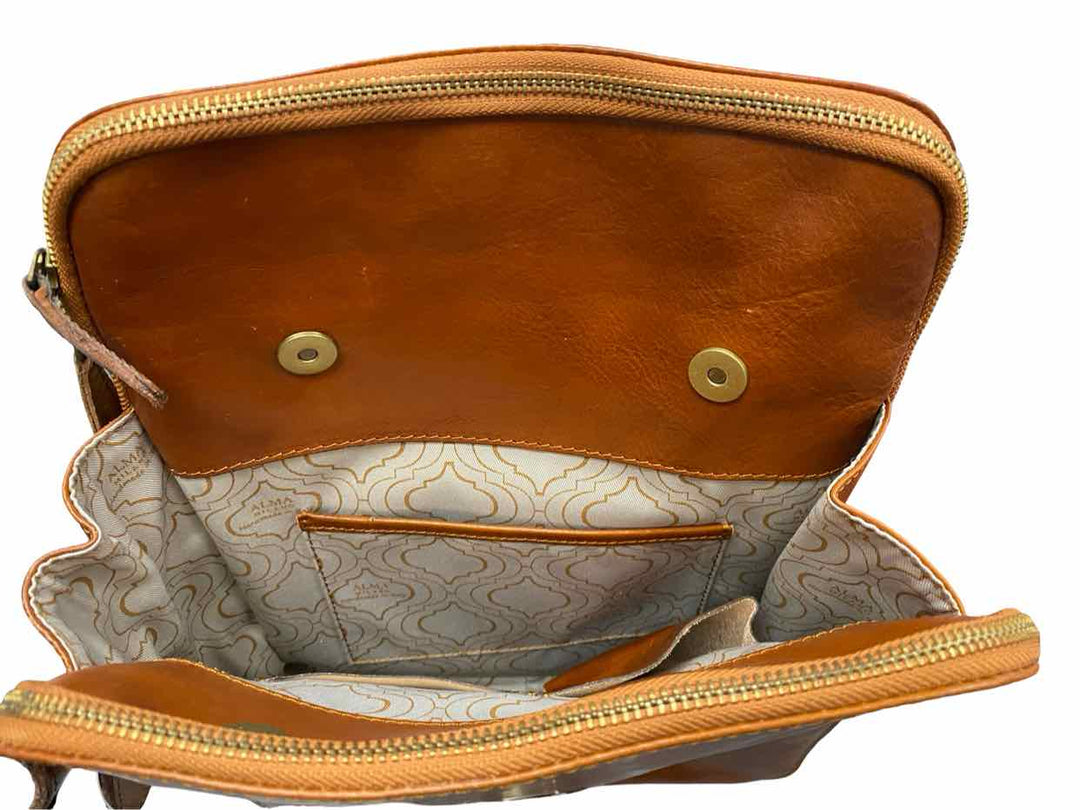 Alma Milano Brown Backpack Purse