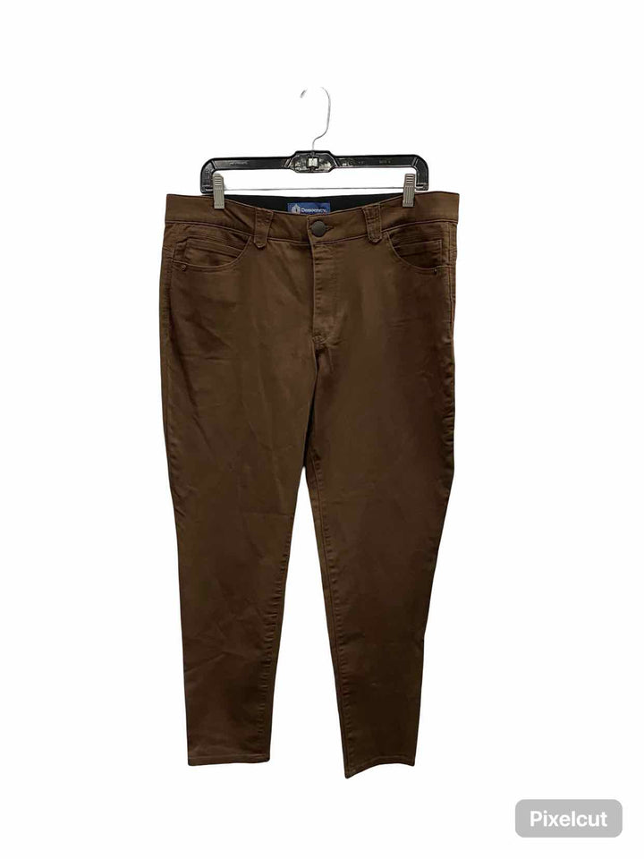 Democracy Size 16 Brown Stretchy Denim Jeans