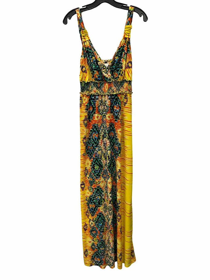 eci Size 10 Multi-Color Print Dress