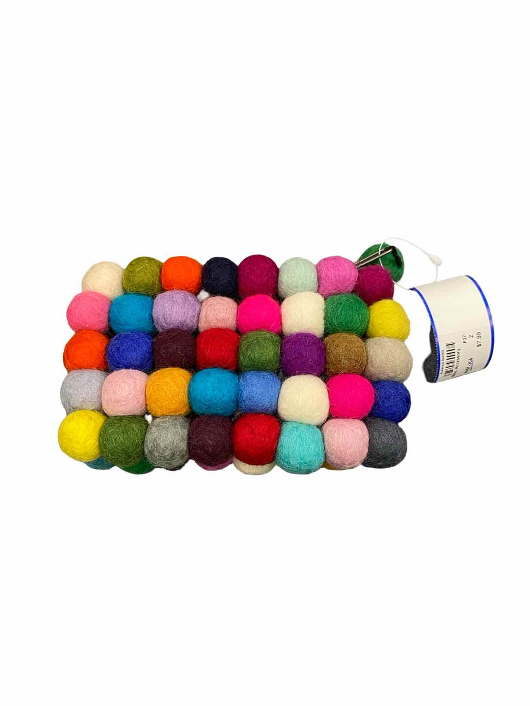 Multi-Color Felted Zip Pouch Misc. Accessory