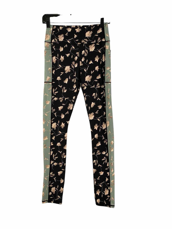 SALTWATER LUXE Size L Green Black Floral Athletic Pants