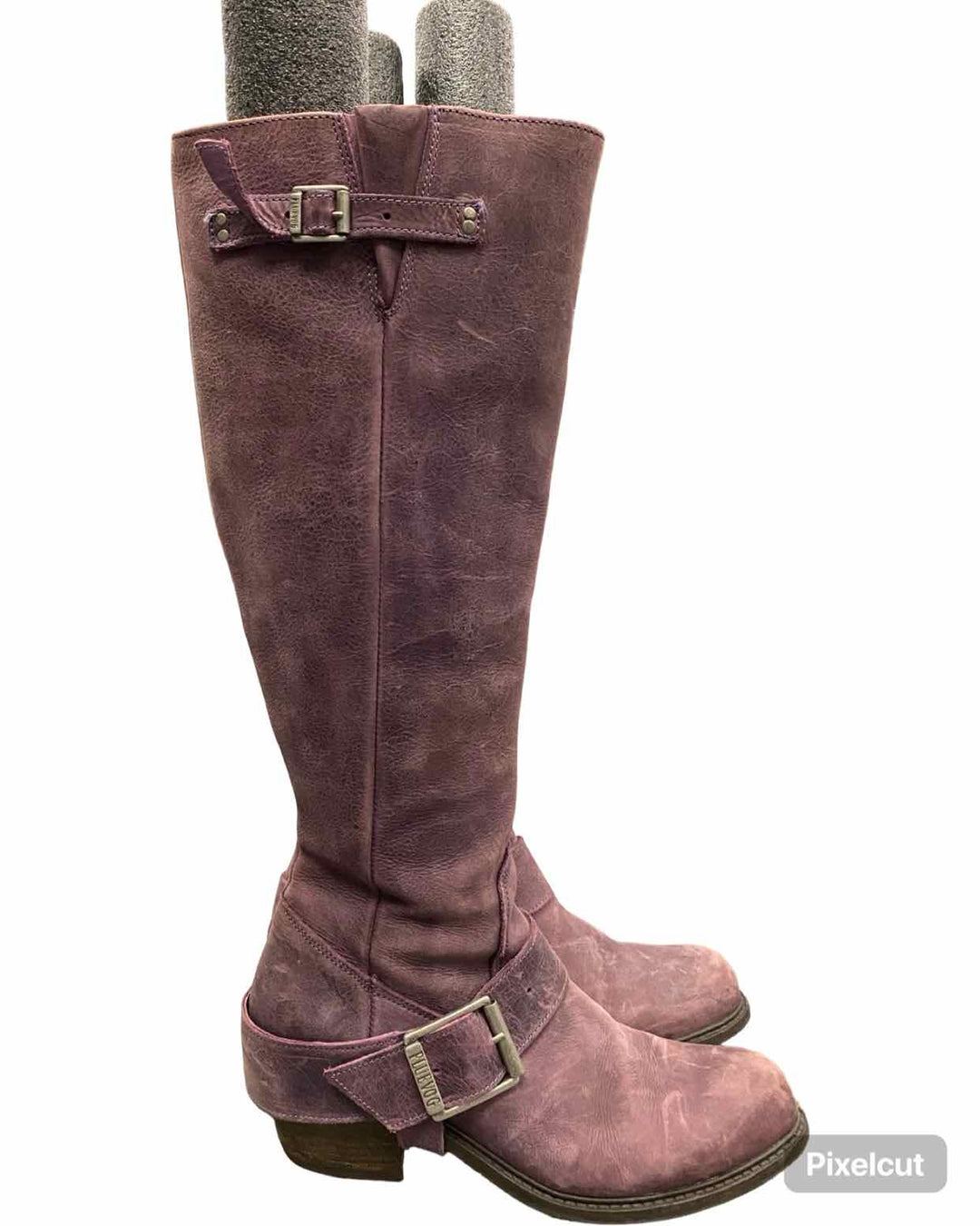 John Fluevog Shoe Size 9 Lavender Leather Adriana Luna Boots(knee)