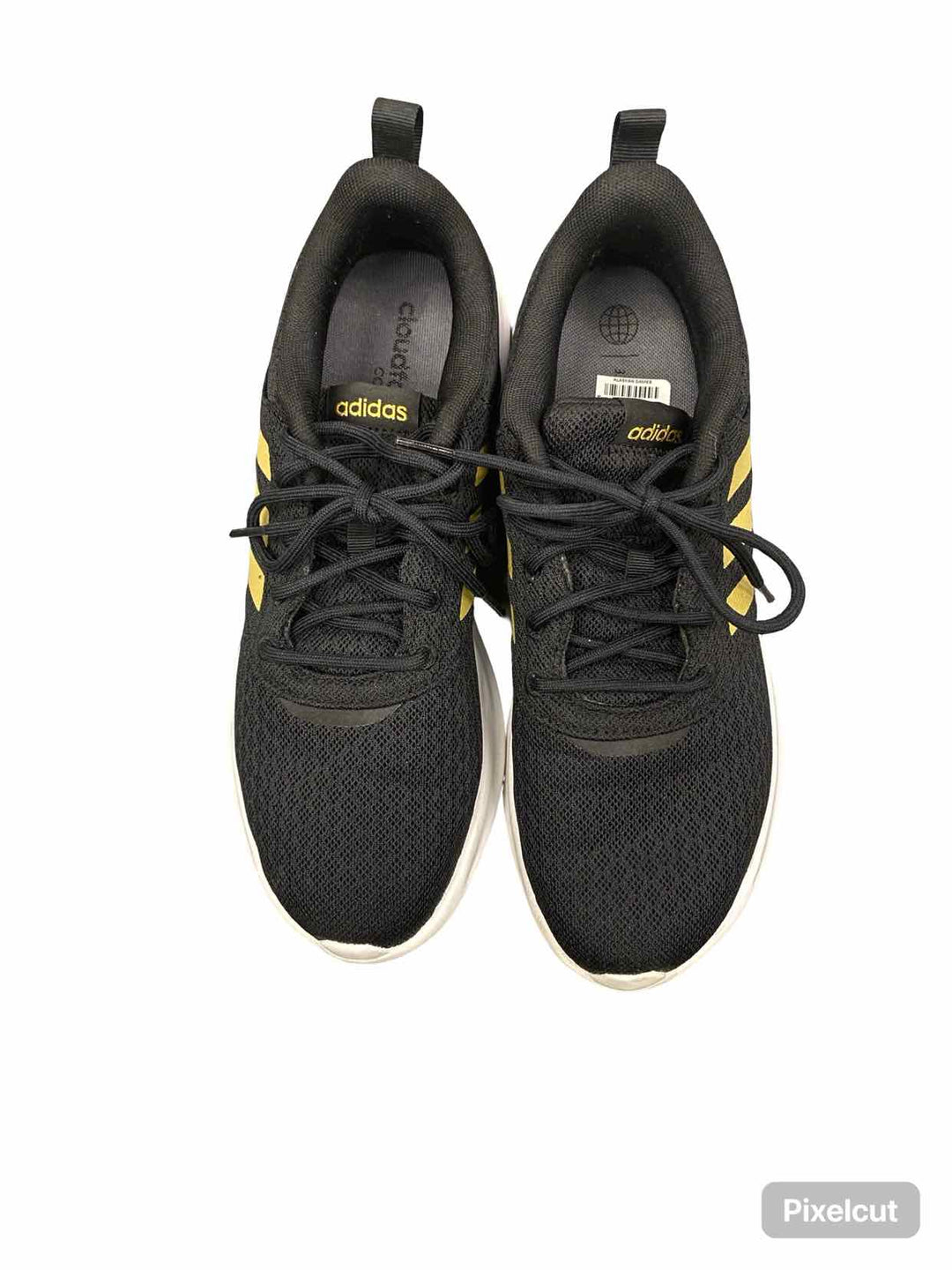 Adidas Shoe Size 9 Black Gold QT Racer 2.0 Sneakers