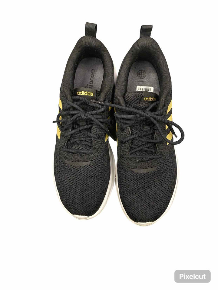 Adidas Shoe Size 9 Black Gold QT Racer 2.0 Sneakers