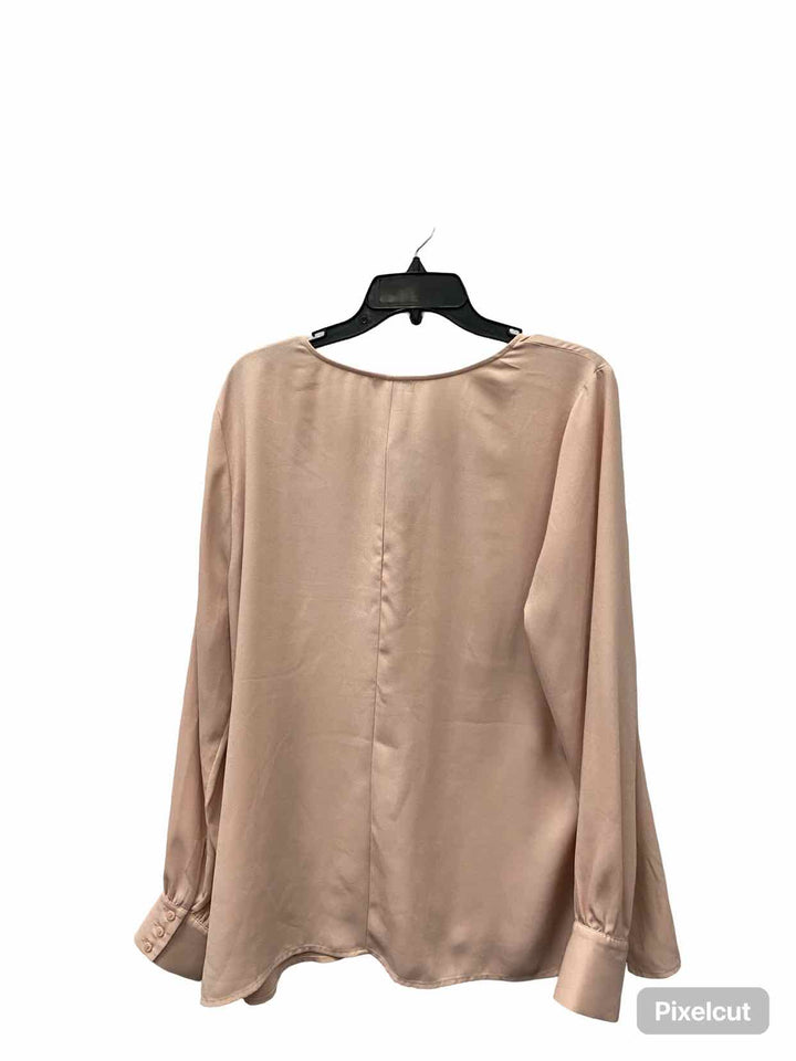 Halogen Size 1X Pink Long Sleeve Shirts
