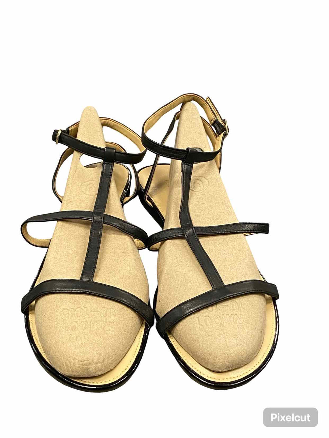 Talbots Shoe Size 10.5 Black Leather Sandals