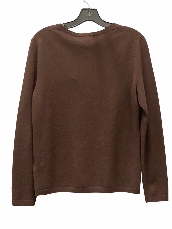 Lands End Size S Brown 100% cashmere Sweater