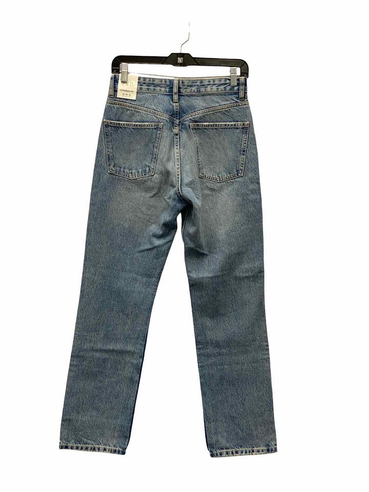 ZARA Size 6 Blue Highrise Straight Jeans