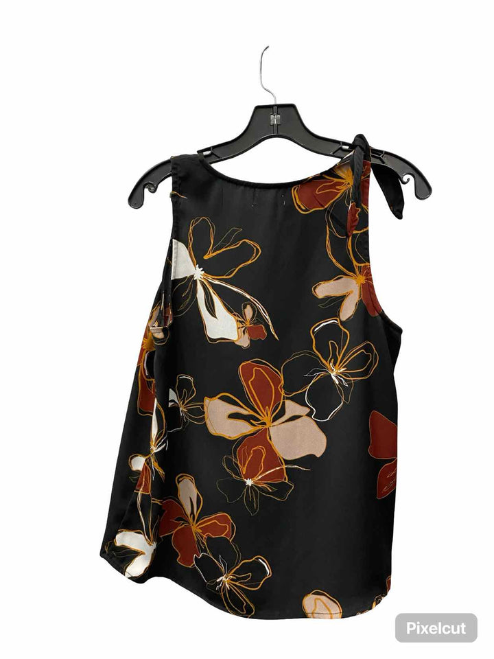 14th & Union Size M Black Brown Print Tank Top