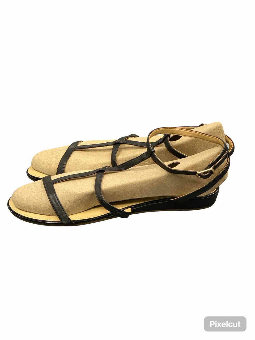 Talbots Shoe Size 10.5 Black Leather Sandals