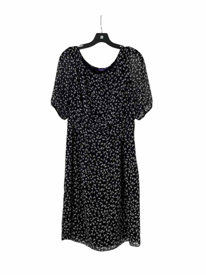 Moxx Size 18 Black White Bird Dress