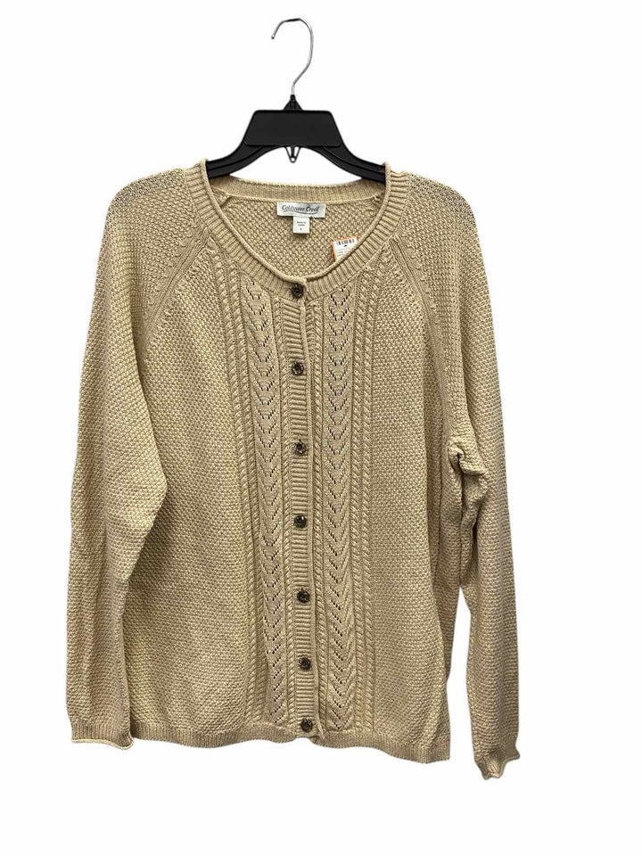 Coldwater Creek Size L Tan Sweater