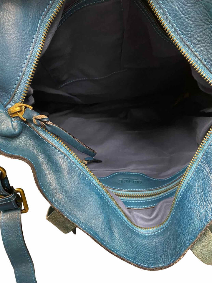 Old Trend Teal Tote Bag Purse