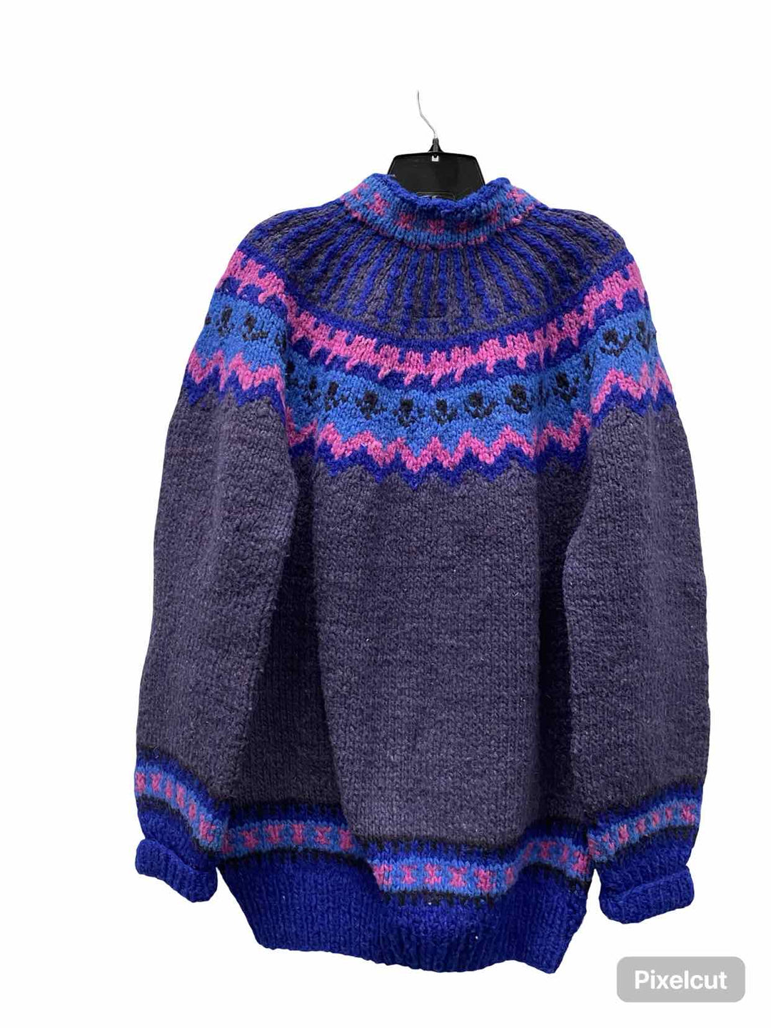 Woolies Size XL Multi-Color 100% Wool Sweater