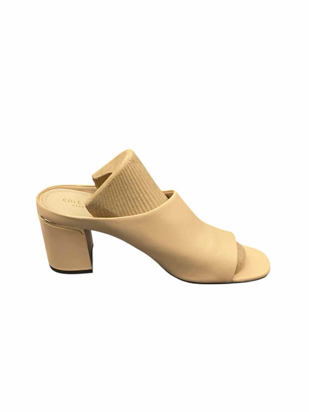 Cole Haan Shoe Size 7.5 Blush Leather Open Toe Heels