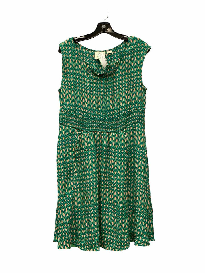 Maeve Size M Green Print Dress