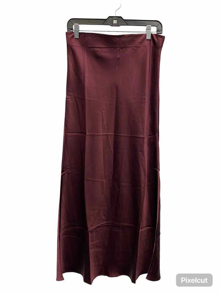 Quince Size M Plum Silk Skirt