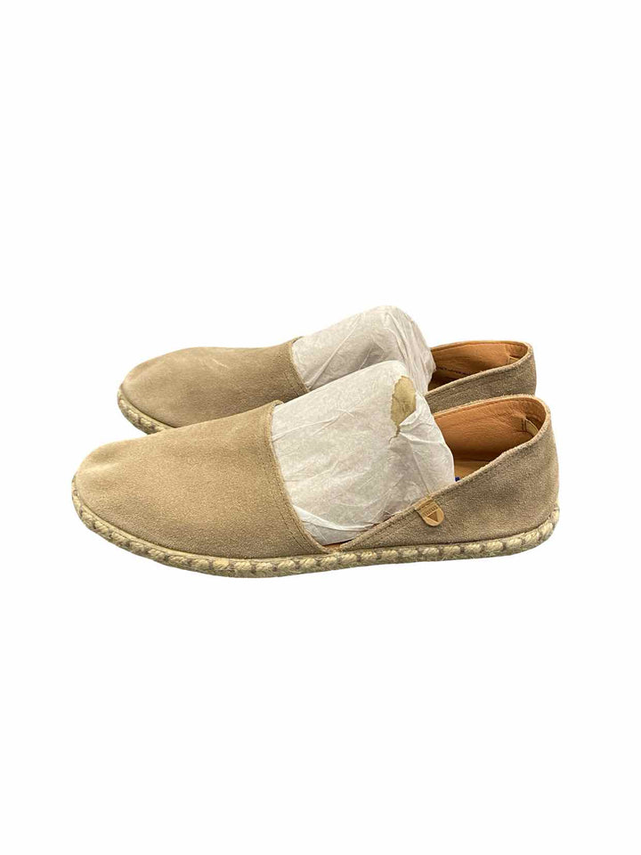 Verbenas Shoe Size 40 Tan Suede Carmen Espardrilles Flats