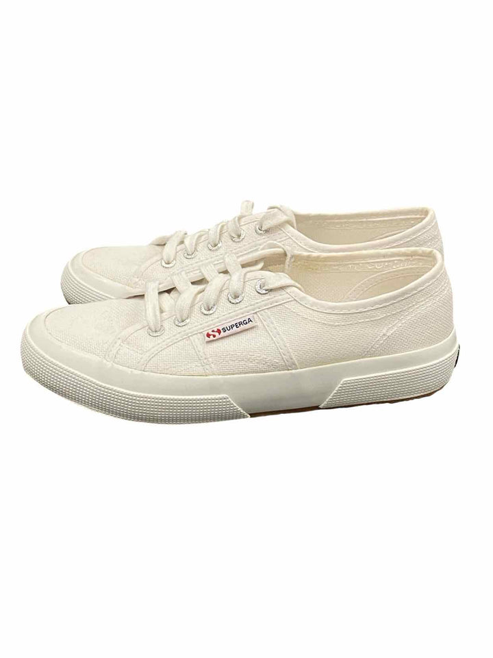 Superga Shoe Size 6 White Canvas Cotu Classic Sneakers