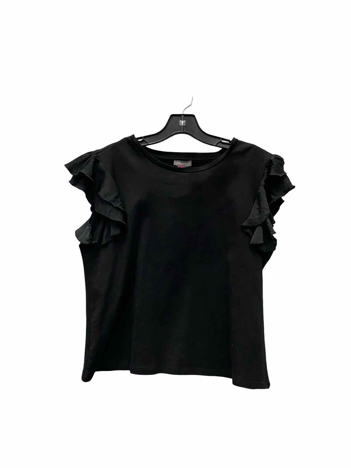 Vince Camuto Size M Black Short Sleeve Shirts