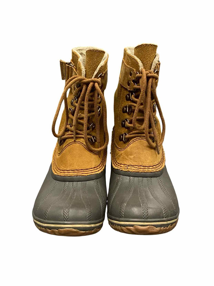 Sorel Shoe Size 8.5 Brown Winter Fancy Lace 2 Waterproof Boots(Ankle)