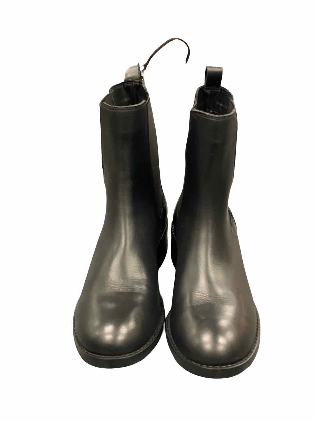 Steve Madden Shoe Size 10 Black Leather Boots(Ankle)