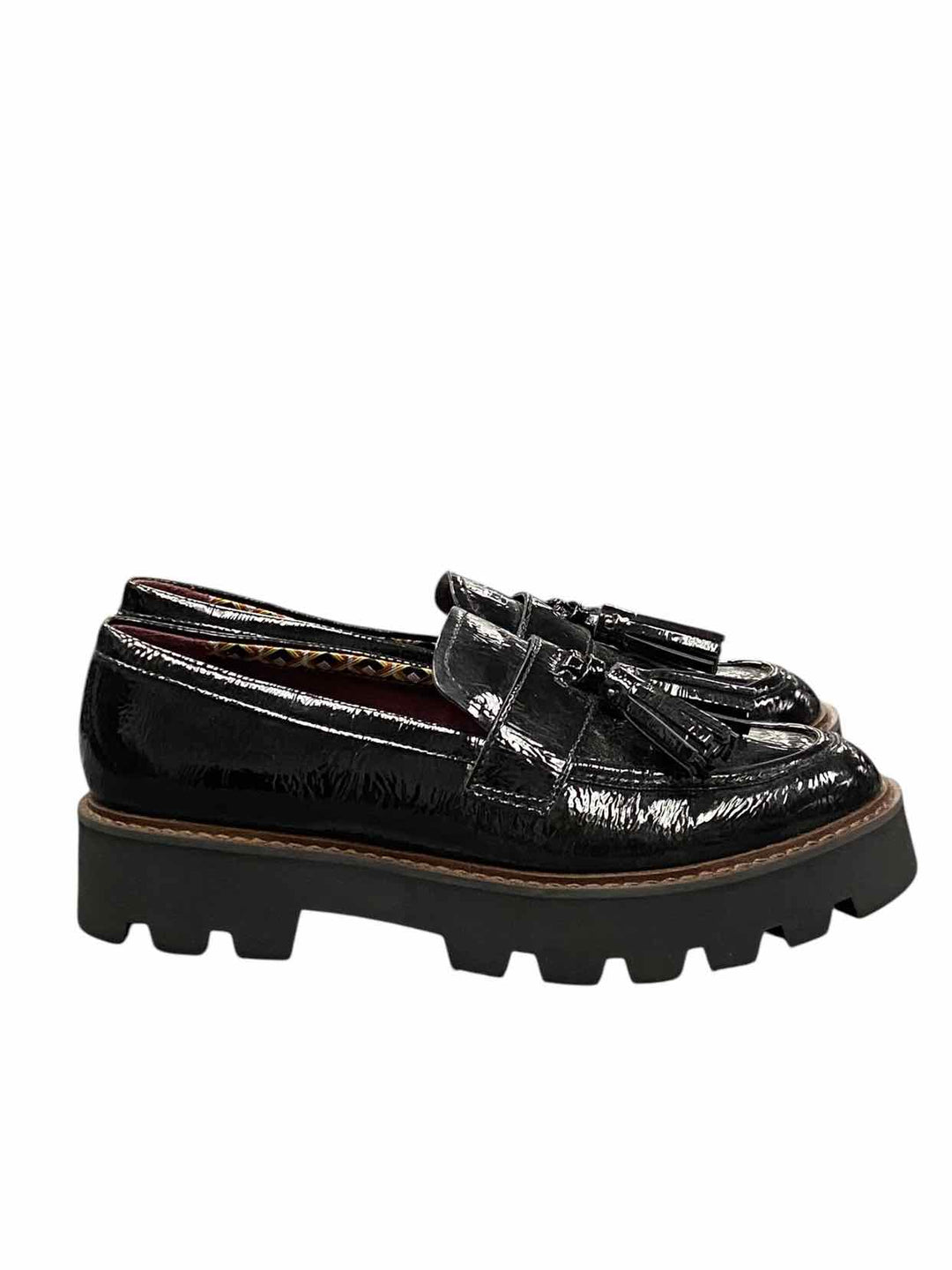 Franco Sarto Shoe Size 8 Black Loafers