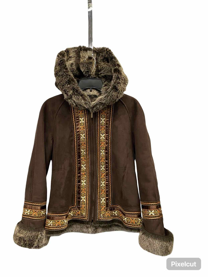 Coldwater Creek Size XS Brown Coat(short)
