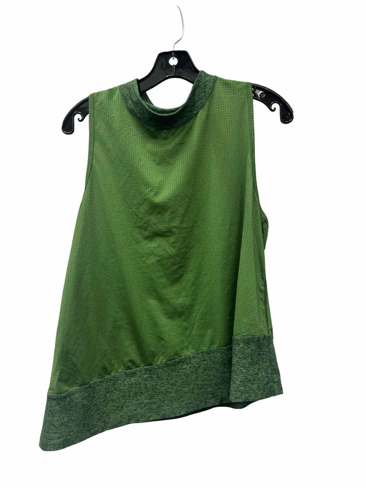 Oiselle Size 6 Green Athletic Tank Top