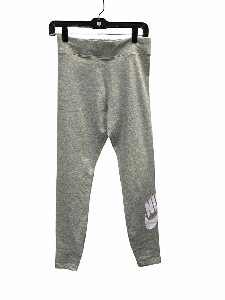 Nike Size M Grey White TightFit/ High Rise/ Full Length Athletic Pants