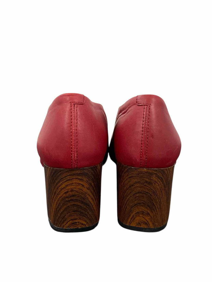 Vagabond Shoe Size 38 Red Leather Heels