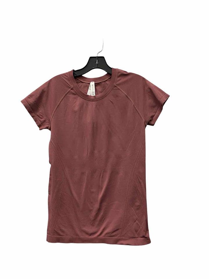 Athleta Size M Purple Athletic Short Sleeve
