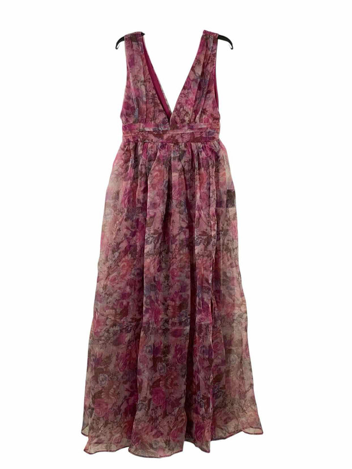 Lulus Size L Purple Floral Dress