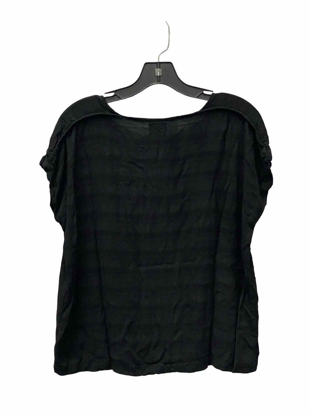 Bobeau Size L Black Short Sleeve Shirts