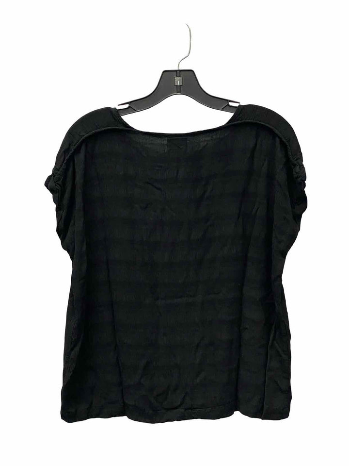 Bobeau Size L Black Short Sleeve Shirts