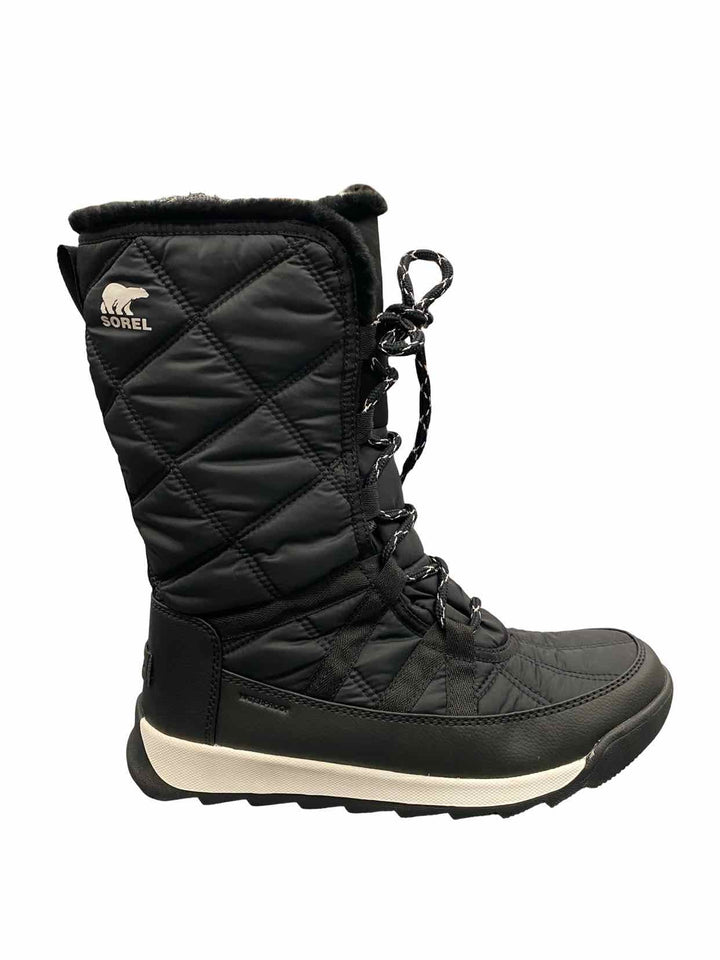 Sorel Shoe Size 9 Black Waterproof Whitney II Tall Lace Boots(knee)