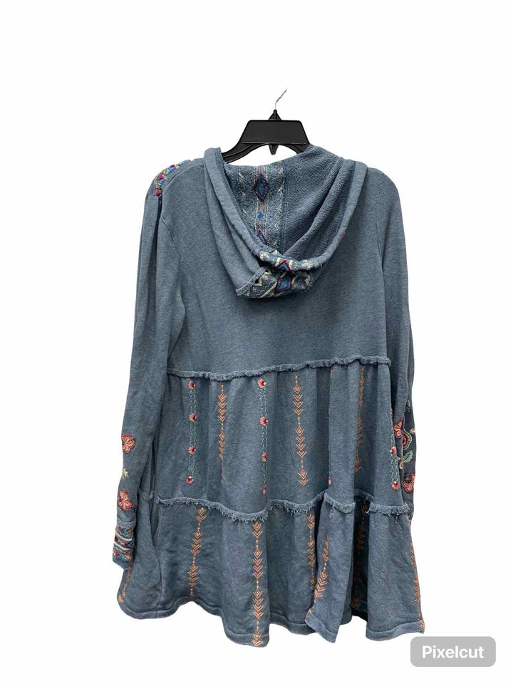 Johnny Was Size M Blue Embroidered Jacket