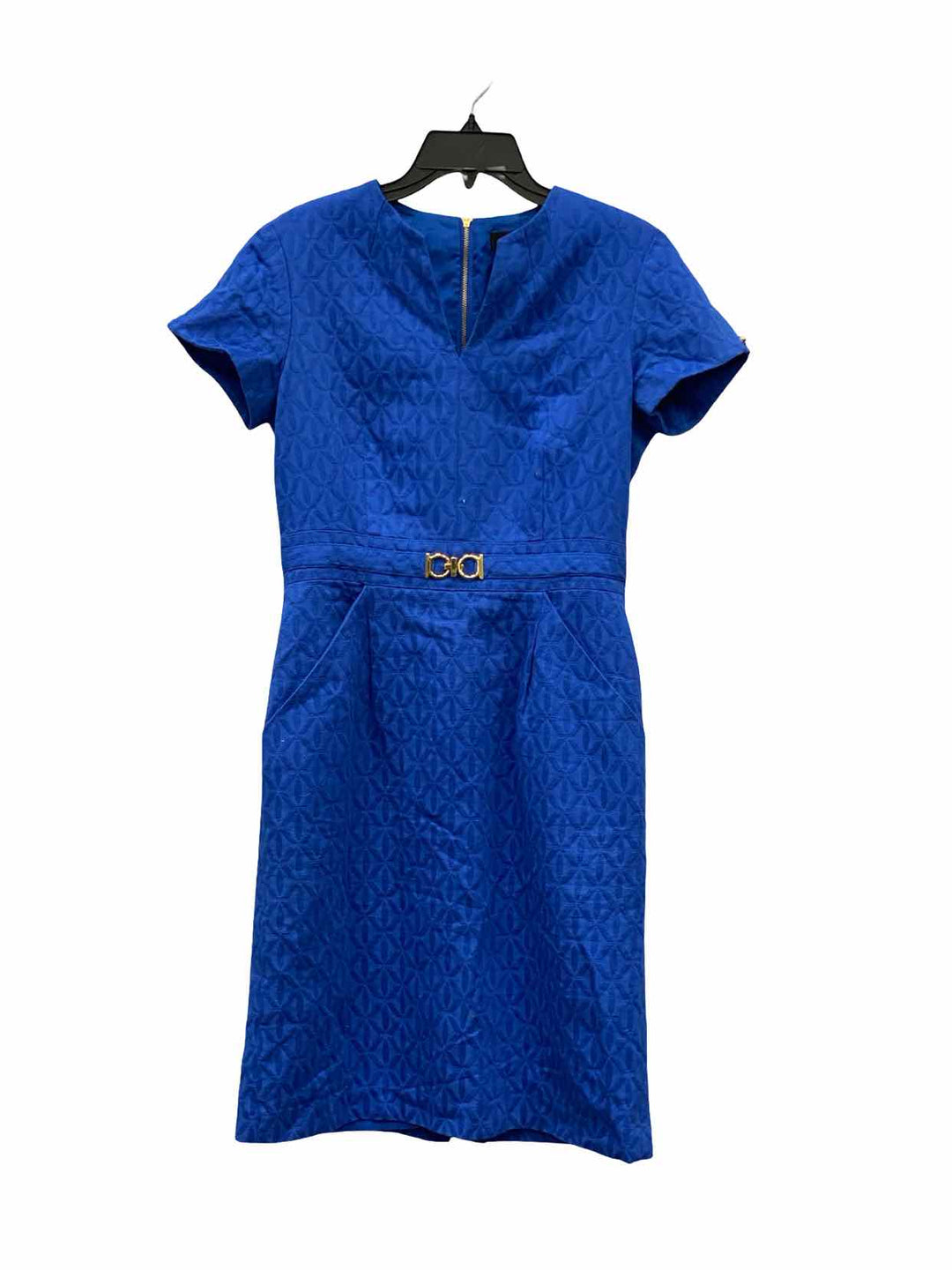 Tahari Size 6 Blue Dress