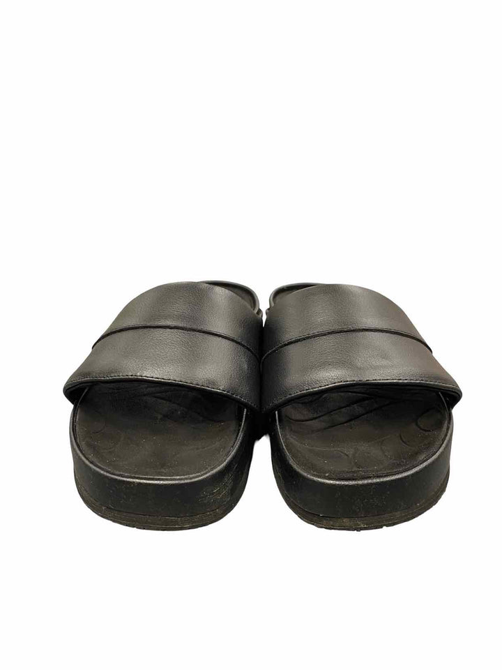 Athleta Saysh Shoe Size 8 Black Slides Sandals
