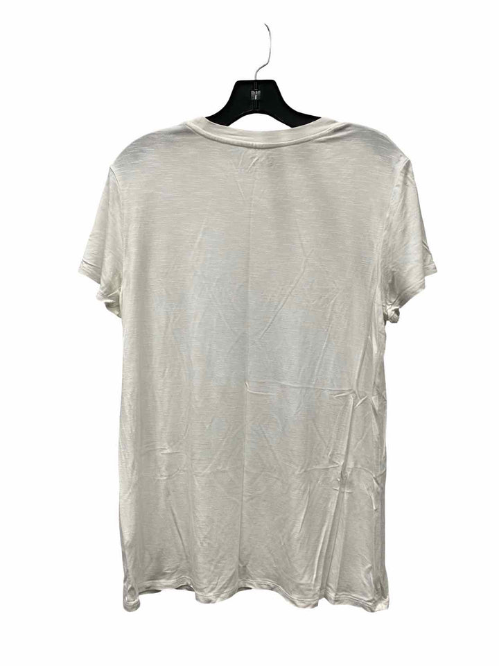 24/7 Maurices Size L White T-shirt
